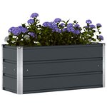 vidaXL Jardinière Anthracite 100 x 40 x 45 cm Acier