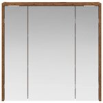 vidaXL Armoire Miroir de Salle de Bain Bois ancien 63 5 x 16 x 62 5 cm