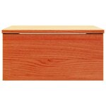 vidaXL Table de chevet avec tiroir 2 Pièces Brun cire 37 x 35 x 18 5 cm