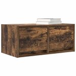 vidaXL Meubles TV 2 Pièces chêne fumé 60x31x25 5 cm bois d'ingénierie