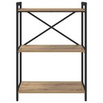 vidaXL Bibliothèque chêne artisanal 60 x 30 x 83 cm Bois d'ingénierie