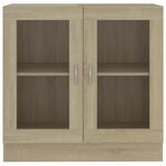 vidaXL Armoire à vitrine Chêne sonoma 82 5x30 5x80cm Bois d'ingénierie