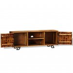 vidaXL Meuble TV Bois massif 120x30x40 cm