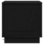 vidaXL Cabinet de chevet Noir 44 x 34 5 x 45 cm Bois d'ingénierie