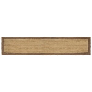 vidaXL Tapis de surface Gris 80 x 400 cm Jute