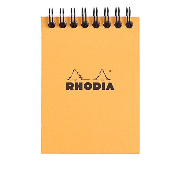 Bloc RI Classic ORANGE 7,5x10,5 5x5 80F microperforées 80g RHODIA