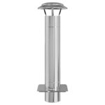 vidaXL Extension de Conduit Argent 25 x 25 x 82 cm Acier inoxydable
