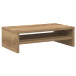 vidaXL Support de moniteur chêne artisanal 42x24x13 cm bois ingénierie