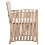 vidaXL Salon de jardin 4 Pièces avec coussins Résine tressée Beige