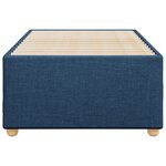 vidaXL Cadre de lit sans matelas bleu 90x190 cm tissu