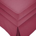 vidaXL Fauteuil long avec traversin et accoudoir droit rouge bordeaux