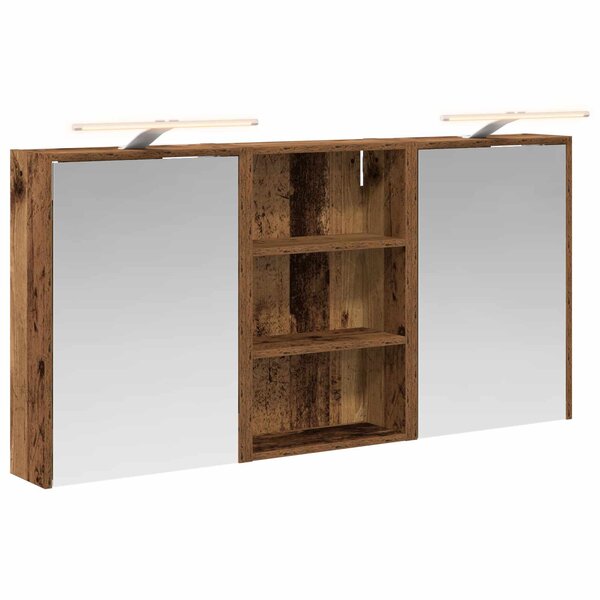 vidaXL Ensemble de Meubles de Salle de Bain 3 Pièces 126 x 16 x 62.5 cm