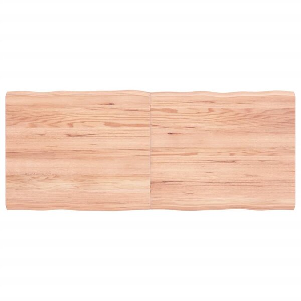 vidaXL Dessus de table bois massif traité bordure assortie
