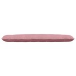 vidaXL Coussin de Dos Rose 200 x 50 cm Tissu en velours côtelé