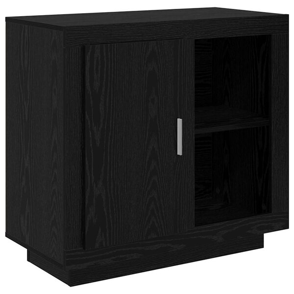 vidaXL Buffet Chêne noir 40 x 80 x 75 cm Bois d'ingénierie