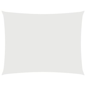 vidaXL Voile de parasol tissu oxford rectangulaire 3 5x5 m blanc