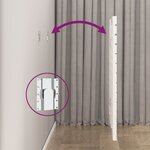 vidaXL Tête de lit murale Blanc 81x3x91 5 cm Bois massif de pin