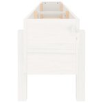 vidaXL Lit surélevé de jardin blanc 160x30x38 cm bois de pin massif