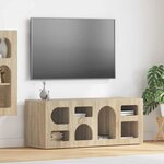 vidaXL Meuble TV Chêne Sonoma 100 x 35 x 40 cm Bois d'ingénierie