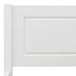 vidaXL Cadre de lit Bois de pin massif Blanc 100x200 cm