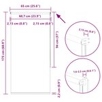 vidaXL Store enrouleur occultant largeur du tissu 60 7 cm polyester