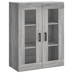 vidaXL Armoire murale sonoma gris 69 5x34x90 cm