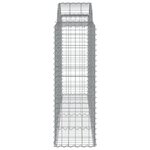vidaXL Paniers à gabions arqués 15 Pièces 200x50x120/140 cm Fer galvanisé