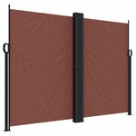 vidaXL Auvent latéral rétractable Marron 180x1200 cm