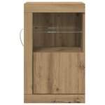 Buffet vidaXL avec lumières LED Chêne artisanal 41x37x67 cm