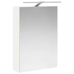 vidaXL Armoire Miroir de Salle de Bain Blanc 50 x 14 5 x 70 cm