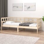 vidaXL Lit de jour Bois massif de pin 90x190 cm