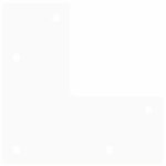 vidaXL Pieds en épingle à cheveux pour table basse 4 pièces Blanc 42 cm Acier massif