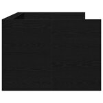 vidaXL Lit d'appoint Chêne noir 100 x 200 cm Bois d'ingénierie