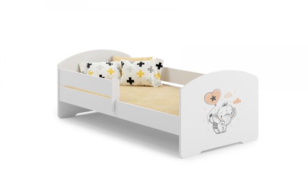 Lit enfant LUK BAR 140x70 elephant avec matelas