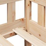 vidaXL Lit de jour avec tiroirs sans matelas 90x190 cm bois massif