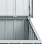 vidaXL Boîte de rangement de jardin Gris 129x67x65 cm