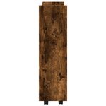 vidaXL Chariot de rangement étroit 3 niveaux chêne fumé