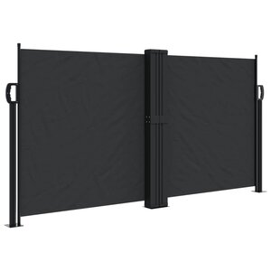 vidaXL Auvent latéral rétractable noir 120x1200 cm