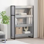 vidaXL Bibliothèque Gris Sonoma 80 x 30 x 155 cm Bois d'ingénierie