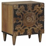 vidaXL Cabinet de chevet 2 Pièces Marron 40 x 33 5 x 46 cm
