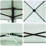 vidaXL Tente à auvent pop-up Vert 300 x 300 cm tissu