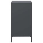 vidaXL Buffet anthracite 35x39x73 5 cm acier laminé à froid