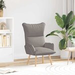 vidaXL Fauteuil relaxant Taupe 69 x 74 x 93 cm tissu