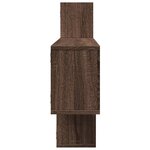 vidaXL Étagère murale chêne marron 167 5x18x68 cm bois d'ingénierie