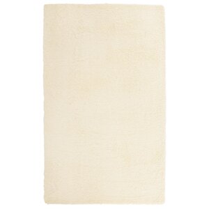 vidaXL Tapis Shaggy à poils longs NAVARRA crème 80x150 cm polyester
