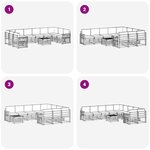 vidaXL Ensemble de canapés d'extérieur 8 pc Blanc et Anthracite