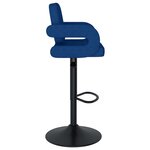 vidaXL Tabourets de bar lot de 2 bleu tissu