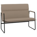 vidaXL Banc Cappuccino 100x64x80 cm Similicuir