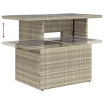 vidaXL Salon de jardin 6 Pièces avec coussins gris clair résine tressée