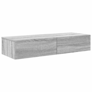 vidaXL Étagère murale avec tiroirs sonoma gris bois d'ingénierie